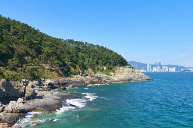 Igidae kıyı ve sahil Haeundae bölgesinin