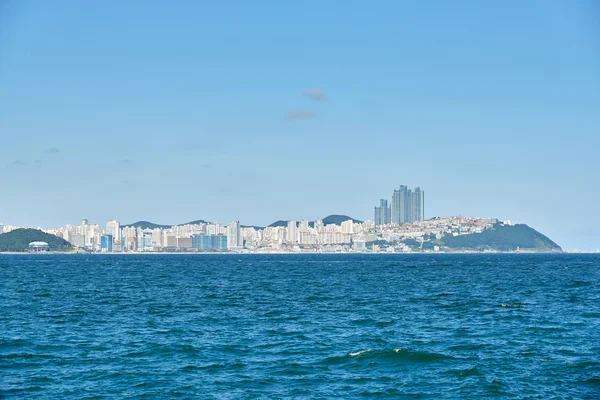 Meerblick auf das Viertel Haeundae. — Stockfoto