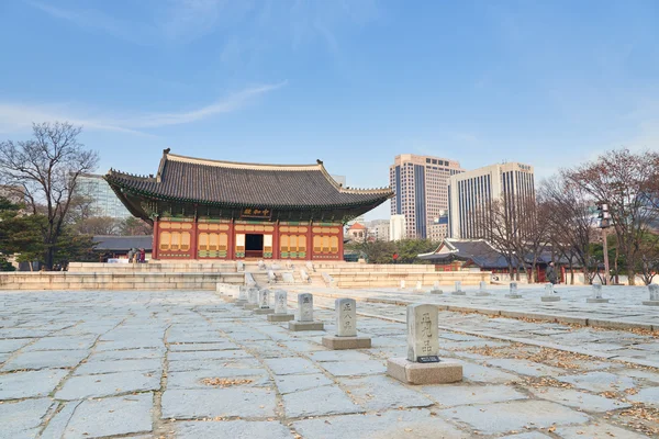 Junghwajeon, Stora salen i Deoksugung — Stockfoto