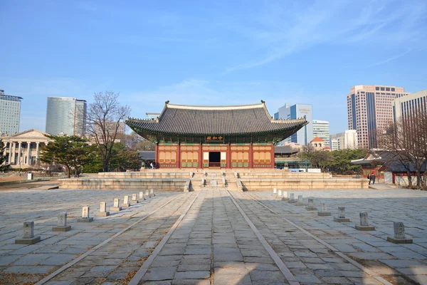 Junghwajeon, Main hall of Deoksugung — Stock Photo, Image