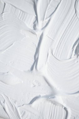 Akrilik beyaz boya yakın plan. Doku arkaplanı