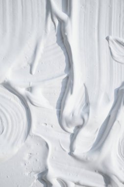 Akrilik beyaz boya yakın plan. Doku arkaplanı