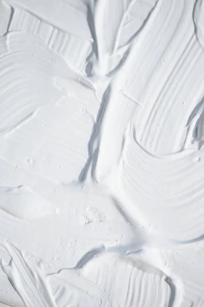 Akrilik beyaz boya yakın plan. Doku arkaplanı