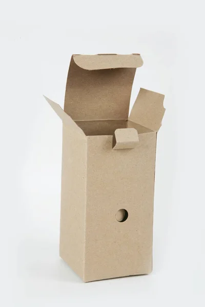 Cardboard Box Light Background — Stock Photo, Image