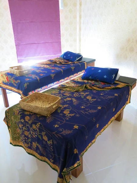 Luxury Spa Therapy Bed Decoration Home — Fotografia de Stock