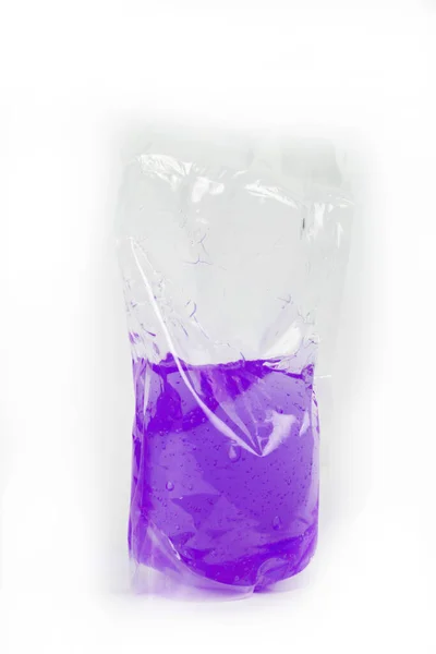 Purple Liquid White Background — Foto Stock