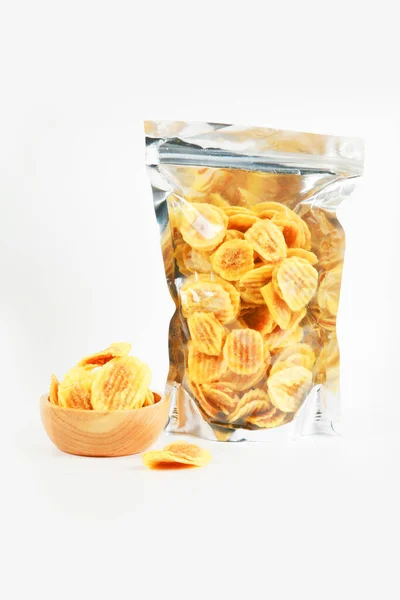 Corn Flakes Glass Jar White Background — Stock Photo, Image