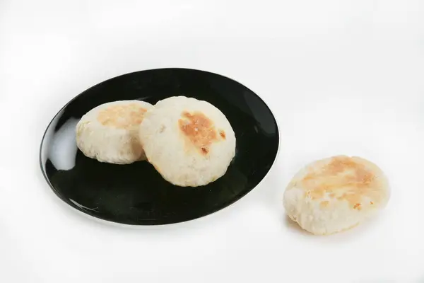 Stack Delicious Pancakes White Background — ストック写真