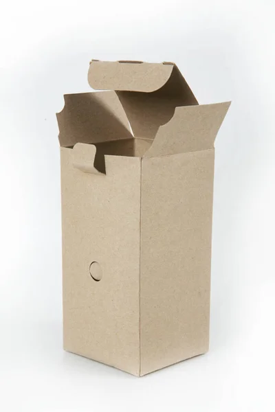 Cardboard Box Light Background — Stock Photo, Image