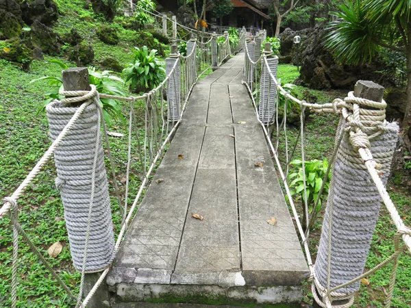 Jembatan Kayu Taman — Stok Foto