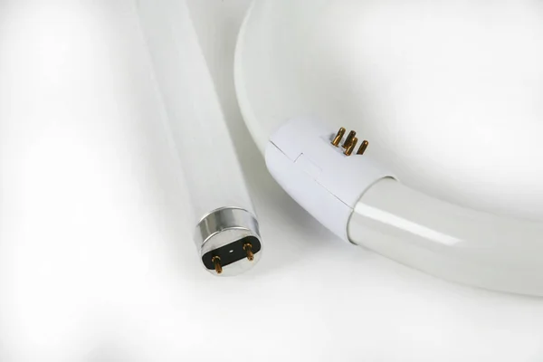 White Electrical Plug Light Background — Zdjęcie stockowe