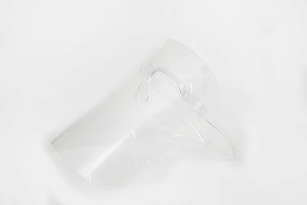 White Plastic Bag Lid Light Background — Stock fotografie