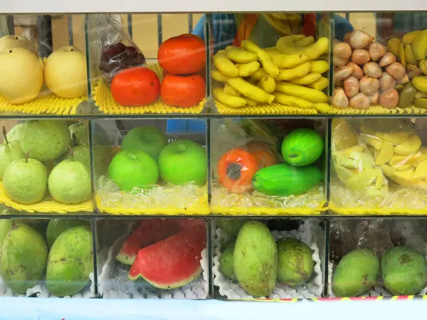 Diferentes Frutas Verduras Mercado —  Fotos de Stock