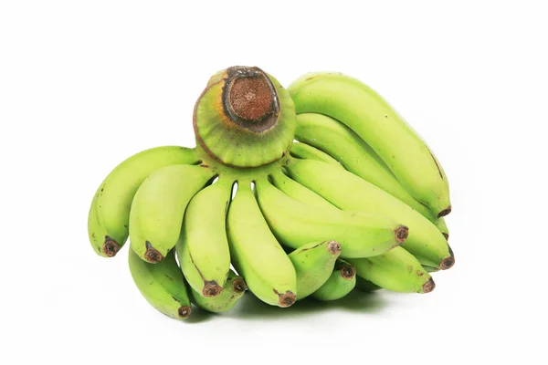 白を基調とした新鮮な緑のバナナ — ストック写真