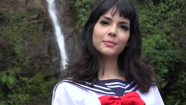 Jeune fille Cosplay fille — Video