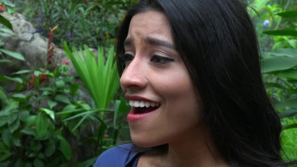 Woman Receives Flower Gift — Stock Video