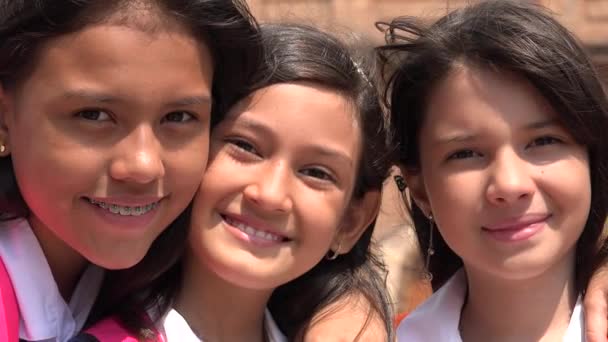 Nejlepší Přátelé Dívky Usmívání — Stock video
