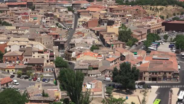 Edifícios da cidade europeia ou casas de bairro — Vídeo de Stock