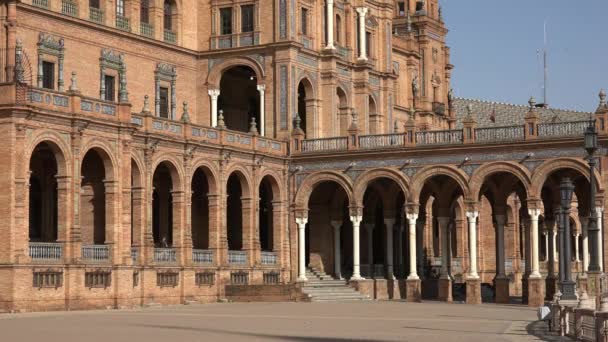Architektura Pałacu Królewskiego hiszpańskiego — Wideo stockowe