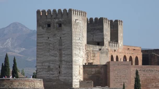 Torri medievali europee del castello — Video Stock