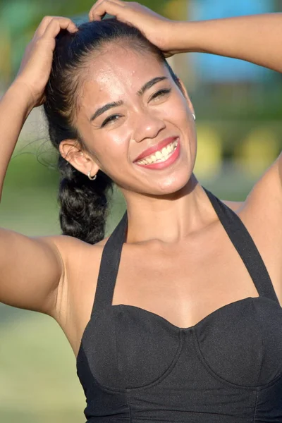 Pretty Asian Female Happiness — Stock Photo, Image