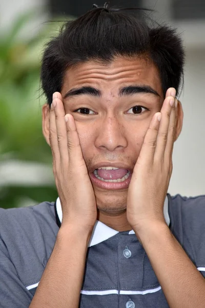 Homem Filipino Estressado — Fotografia de Stock