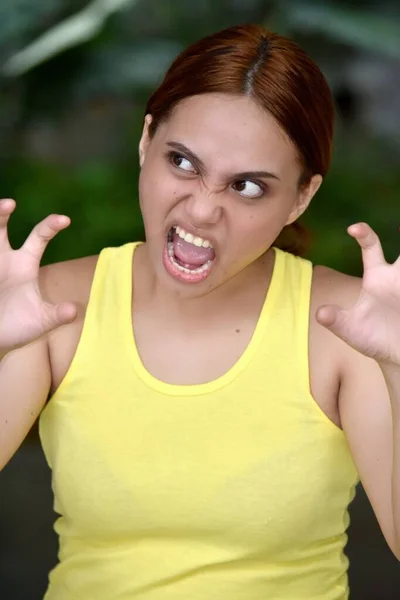 Intimidating Filipina Female Adult — Stock Photo, Image