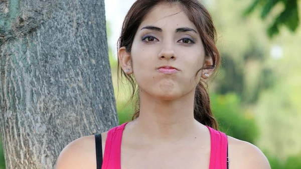 Eine Verschlafene Schöne Person Einer Minderheit — Stockfoto