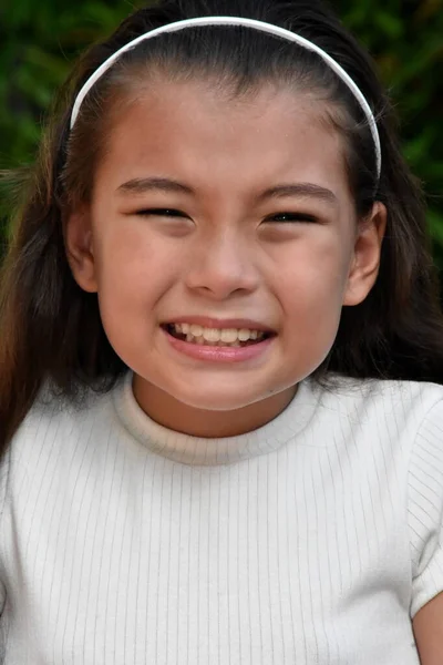 Сльозлива Філіппінська Дівчина Підліток — стокове фото
