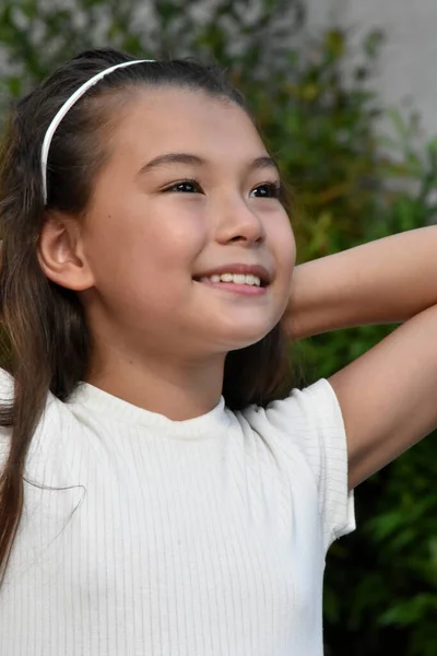 Philippina Girl Child Happiness Closeup — стокове фото