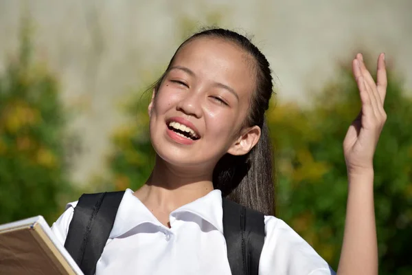 A Diverse School Girl And Laughter