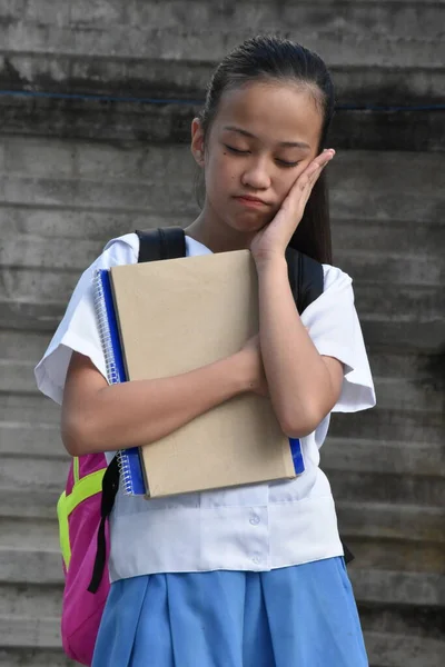 Uma Estudante Falhada Adolescente Escola Menina — Fotografia de Stock