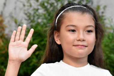 Dost canlısı Asyalı Bayan Çocuk