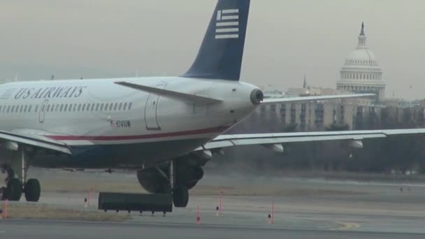 Avions, Aéroport, Washington DC, Capitole, Gouvernement — Video