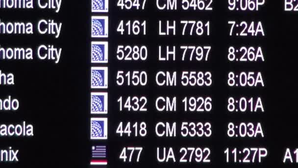 Airport Arrivals, Departures, Flights — Stock Video