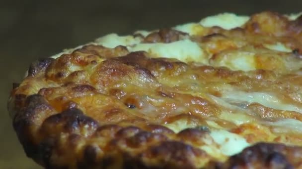 Pizza, fast food, önemsiz foods, İtalyan mutfağı — Stok video