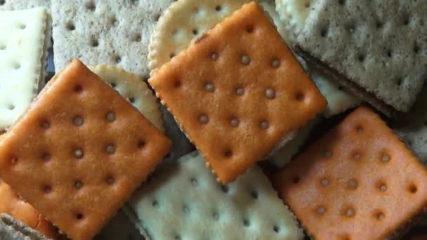 Crackers, Crisps, Snacks, Food — Stock Video