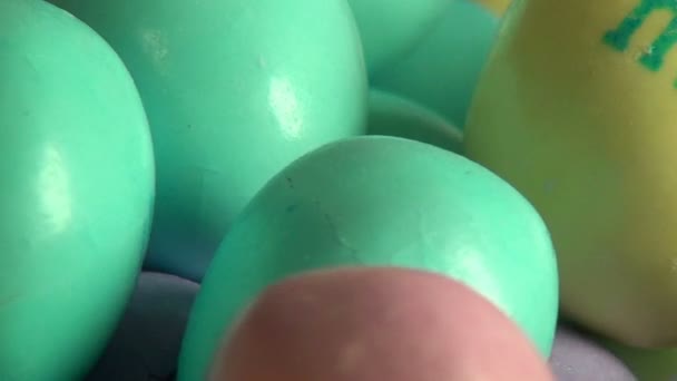 Wielkanoc cukierki, słodycze, suger, traktuje — Wideo stockowe