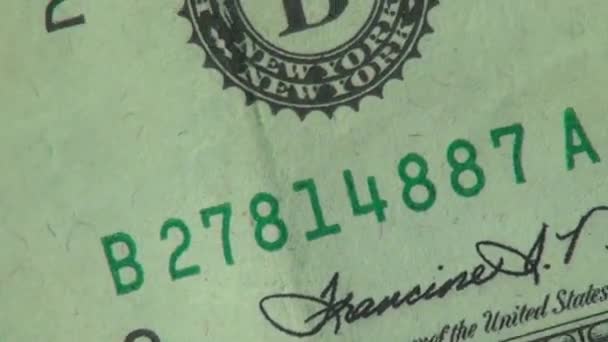 Paper Money, Bills, Currency, Estados Unidos da América — Vídeo de Stock