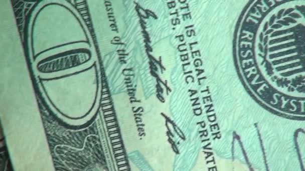 Paper Money, Bills, Monnaie, États-Unis d'Amérique — Video