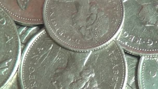 Monedas, Canadá, Canadá, Dinero, Moneda — Vídeo de stock