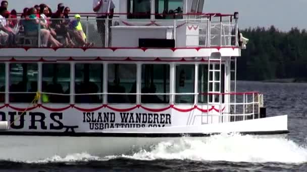 Paddle Steamers, Paddle Boats, River Boats — Stock Video