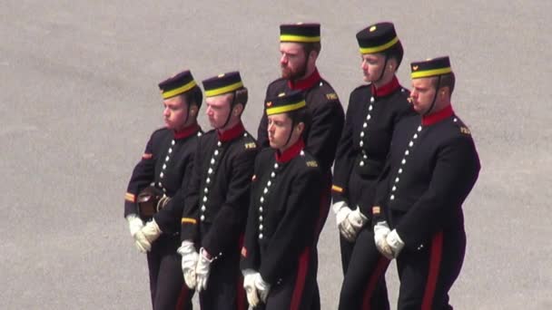 Koloniale soldaten, geschiedenis, revolutionaire oorlog, burgeroorlog — Stockvideo