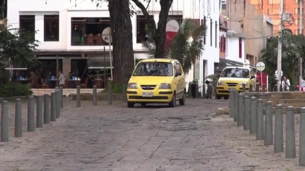 Sten vägar, tegel, granit — Stockvideo