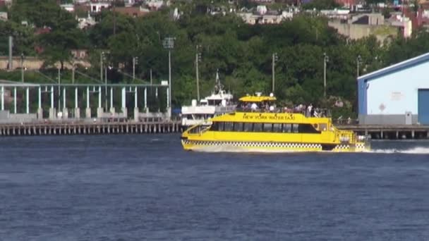 Passenger Ferry, Boats, Ships, Tourists, Vacation — Stock Video