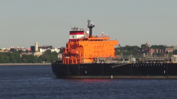 Barcos de carga, Cargueros, Barcos de contenedores, Barcos — Vídeos de Stock