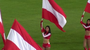 Ponpon kızlar, bayraklar, yetenek, oyuncular