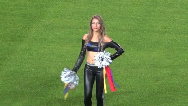 Cheerleaders, talang, artister — Stockvideo