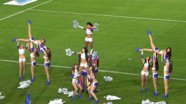 Cheerleading Squad, Piramide, Ginnastica — Video Stock