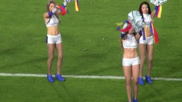 Cheerleaderki, talentów, artystów wykonawców — Wideo stockowe